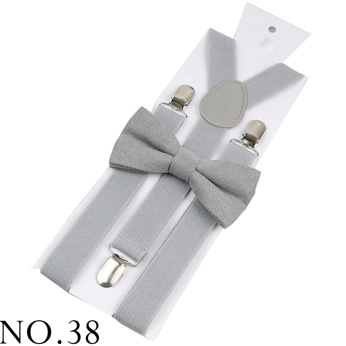 Adjustable Elastic Leather Suspenders Bowtie Set Men Women Sage Green Braces Straps For Wedding Y-Back Shirt Accessories Gift