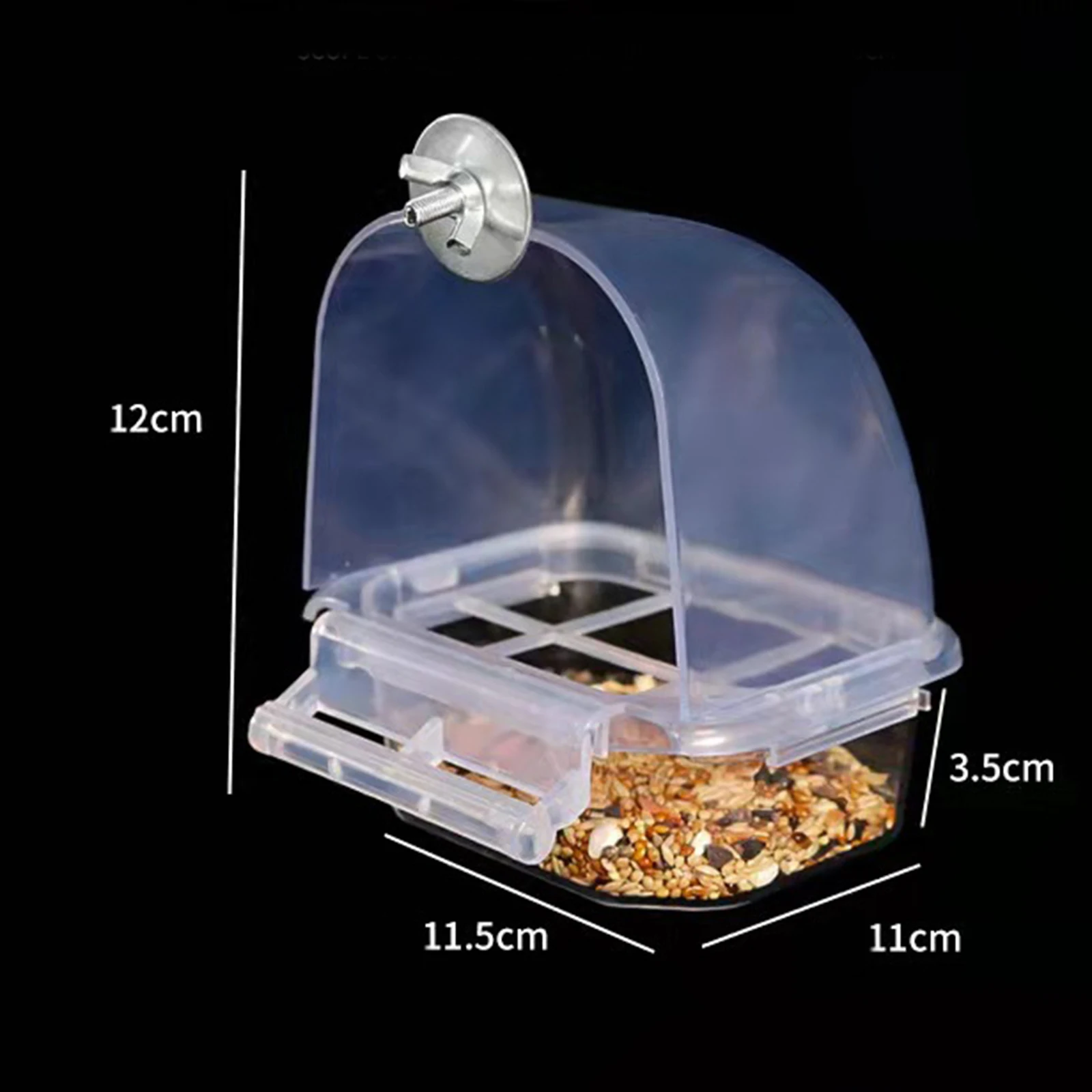 Automatic Parrot Bird Feeder No Mess Plastic Hanging Parrot Feeder Cage Accessories Small Medium Birds Supplies