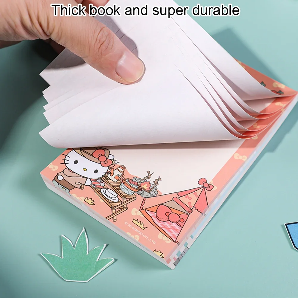 Sanrio Sticky Notes 100 Sheets Tearable Long Notepad Kuromi Mymelody Non-adhesive Portable Planner for School Office 3