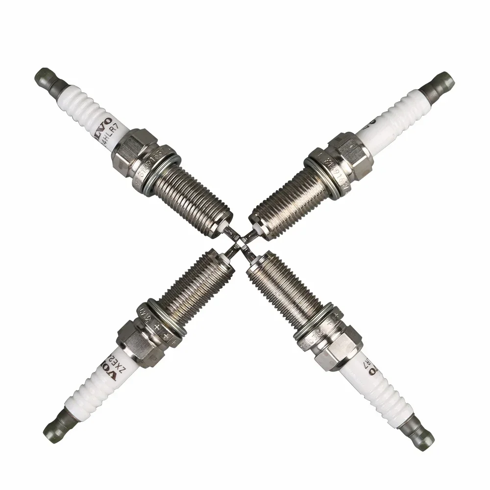 Car Spark Plug 31673604 ZXE24HLR For Volvo S60 S80 S90 V40 V60 V70 V90 XC40 XC60 XC70 XC90 T2 T3 T4 T5 T6 T8 4Pcs spark plug