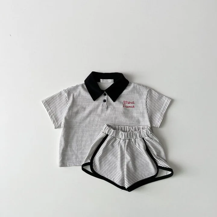 New Children Short Sleeve Clothes Set 2pcs for kids clothing set