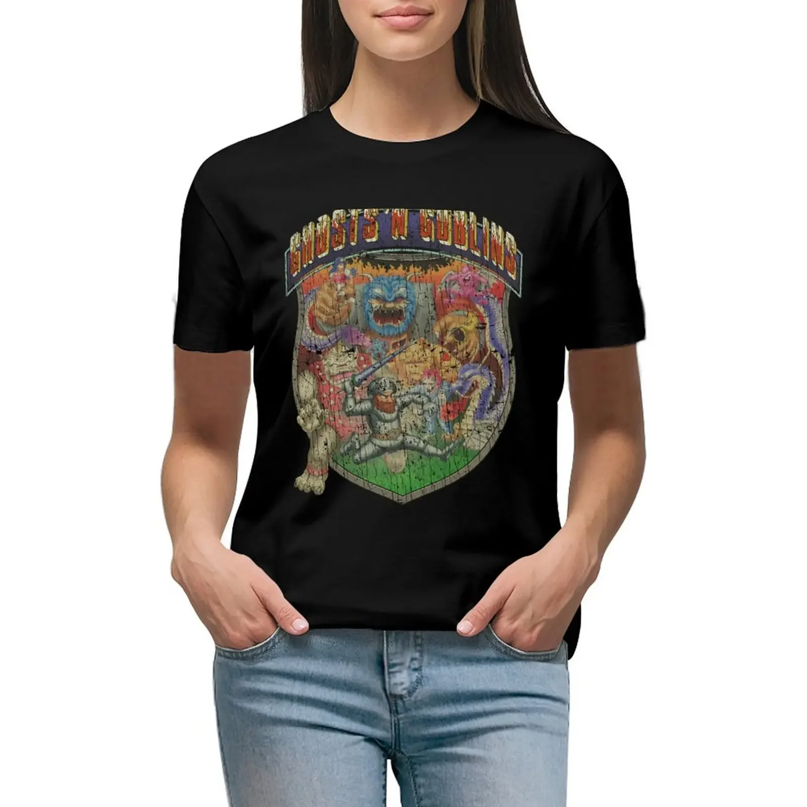 

Ghosts 'n Goblins 1985 T-shirt cute clothes female tshirts for Women