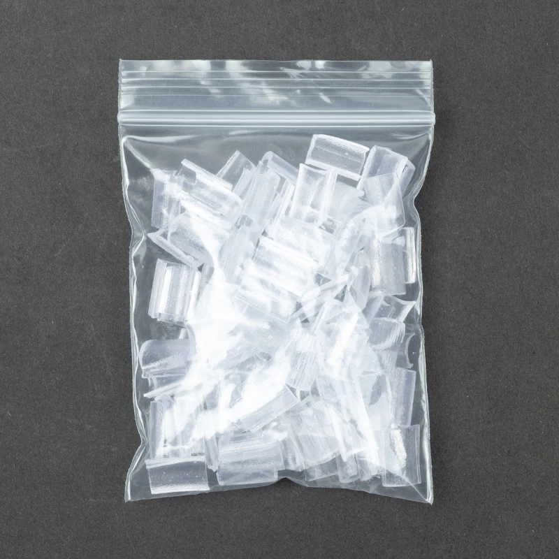 Glue Nail Tip Keratin Nail Tip for hair extension Strong adhesive / Transparent Color 100pcs