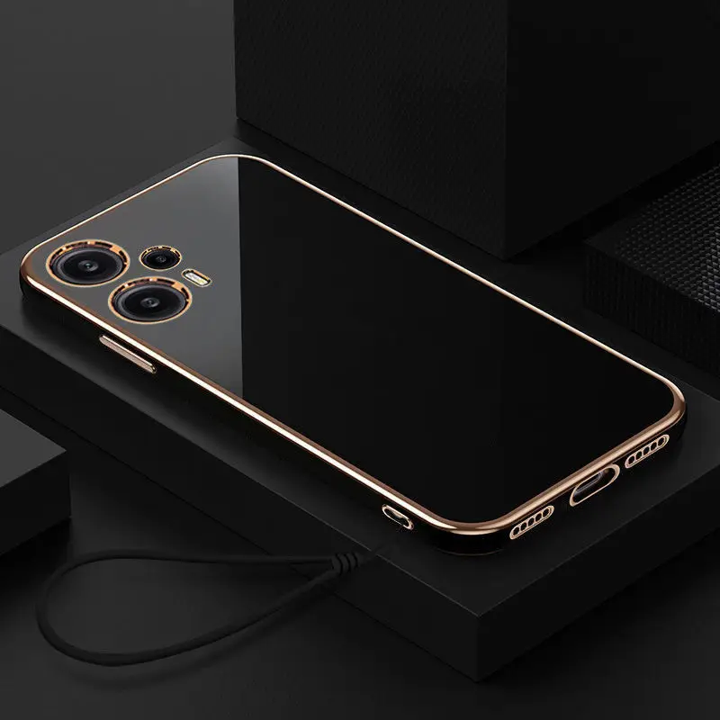Crystal Clear Shockproof Silicone Case with Camera Protector