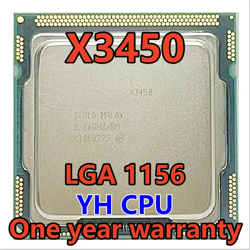 

X3450 SLBLD 2.667 GHz Quad-Core Eight-Thread 95W CPU Processor 8M 95W LGA 1156