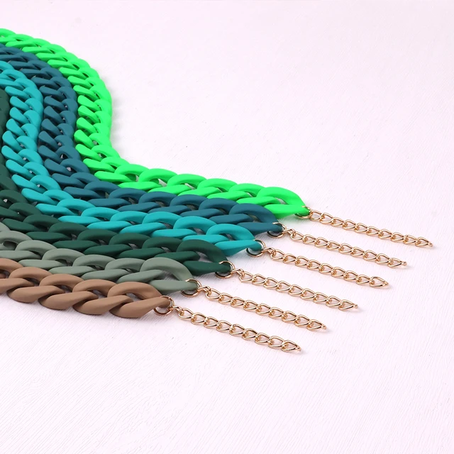 Chunky Acrylic Chain Necklace 6
