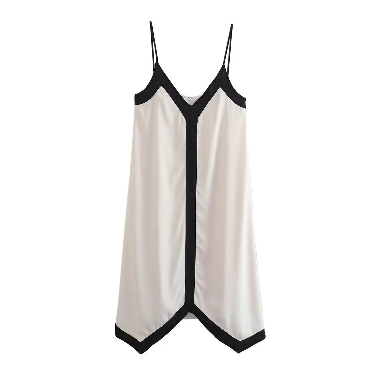 Patchwork Backless Halter Dress - Women's Sexy V-Neck Summer Party Maxi Gown