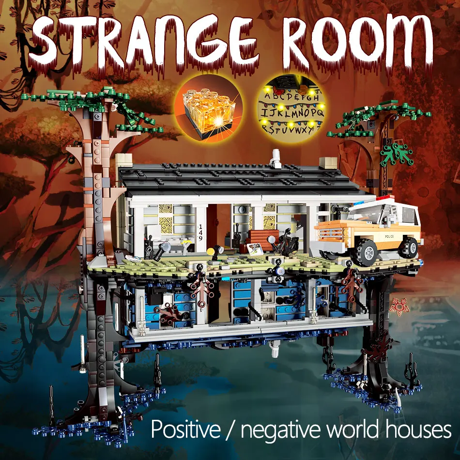 Movies Strange Stories The Upside Down Model 75810 Building Blocks Adults Bricks Children Toys Birthday Christmas Gifts