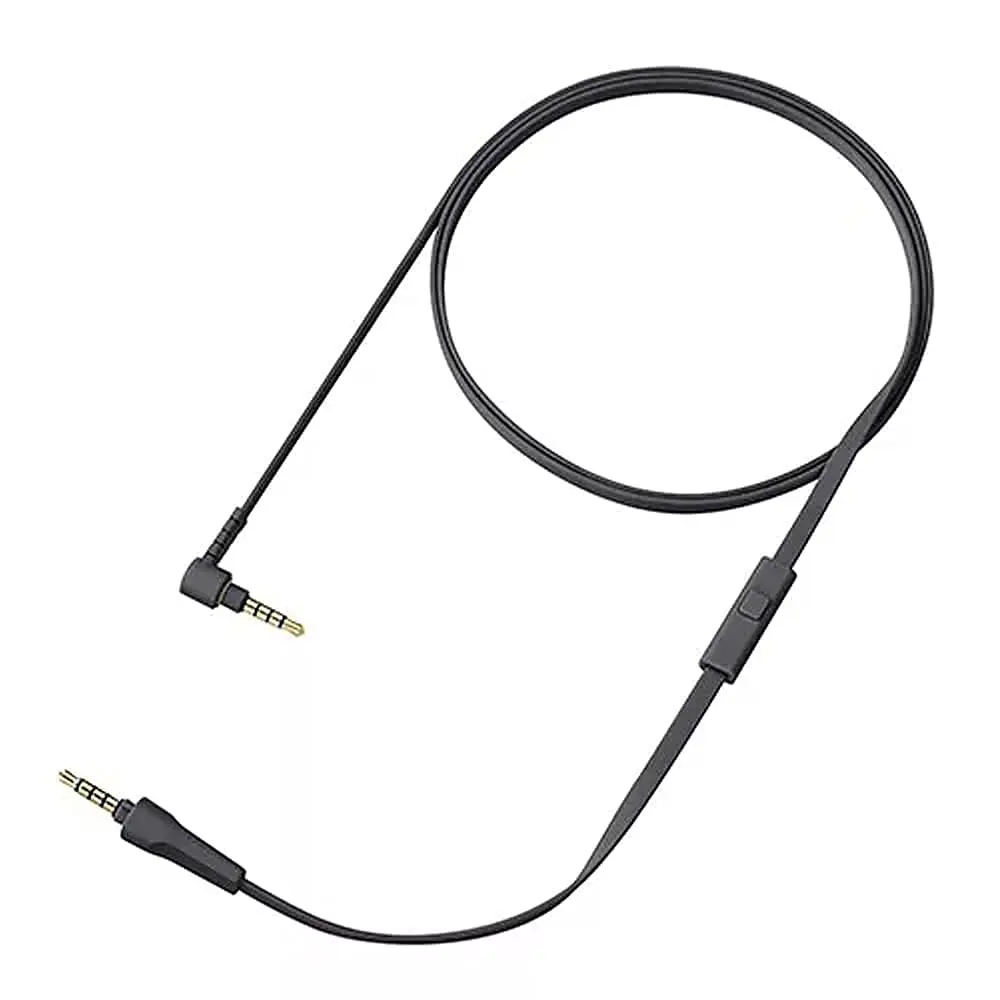 교체 오디오 케이블 코드 MDR-100AAP/100ABN/100A/10R/1000X/XB950B1 WH-1000XM2/1000xm3 /H900N 헤드폰용 내장 마이크