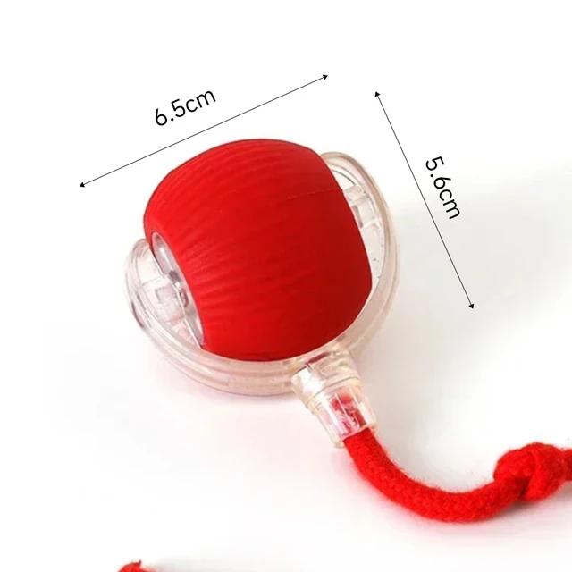 Cat Interactive Ball Toys Automatic Rolling Ball Faux Tail Rechargeable Smart Pet Electronic Toy Dog Cat Training Imitate Mouse 2