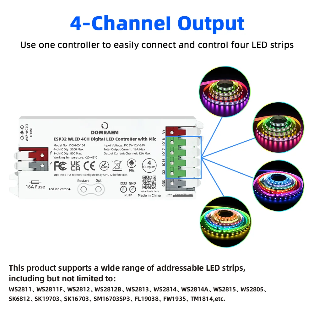 รูปสินค้า ESP32 คอนโทรลเลอร์เสียง ควบคุม LED Strip ด้วย Alexa