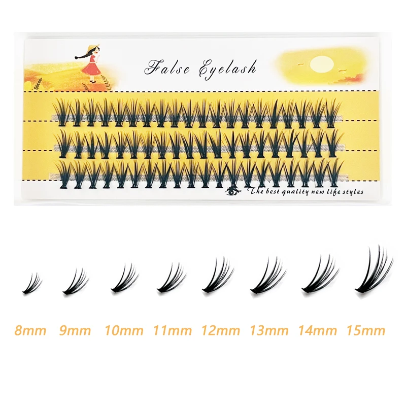 Natural False Eyelashes, 1 box 60 clusters 20D individual eyelashes, extension eyelashes, Professional Makeup, Free Shipping
