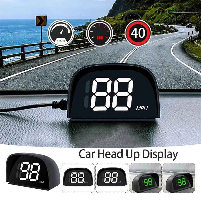 HUD GPS Velocímetro Digital Universal Para Coche – Pantalla MPH/KMH, Velocidad Proyectada