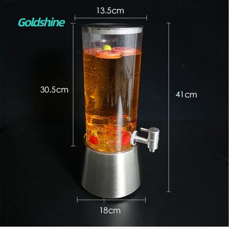 Portable Colorful LED Beer Light Tower Novelty Beverage Juice Dispenser Weddings Christmas New Year Bar Nightclub Supplies 6