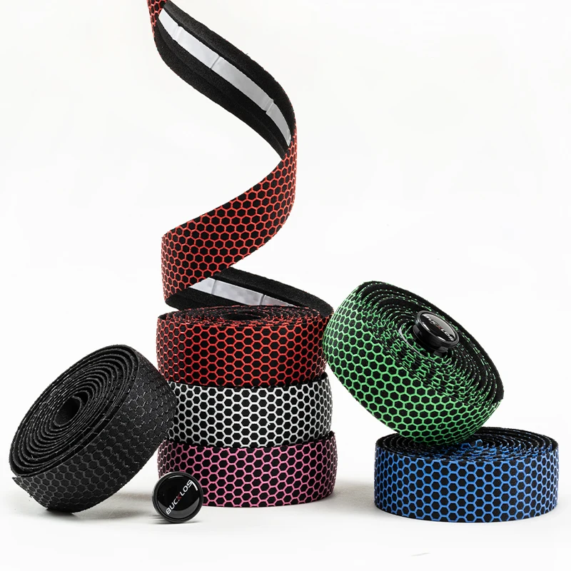 BUCKLOS Road Bike Drop Bar Tape Non-slip Comfortable Bicycle Handlebar Tapes Soft PU+EVA Bicycle Tapes Cycling Accessories