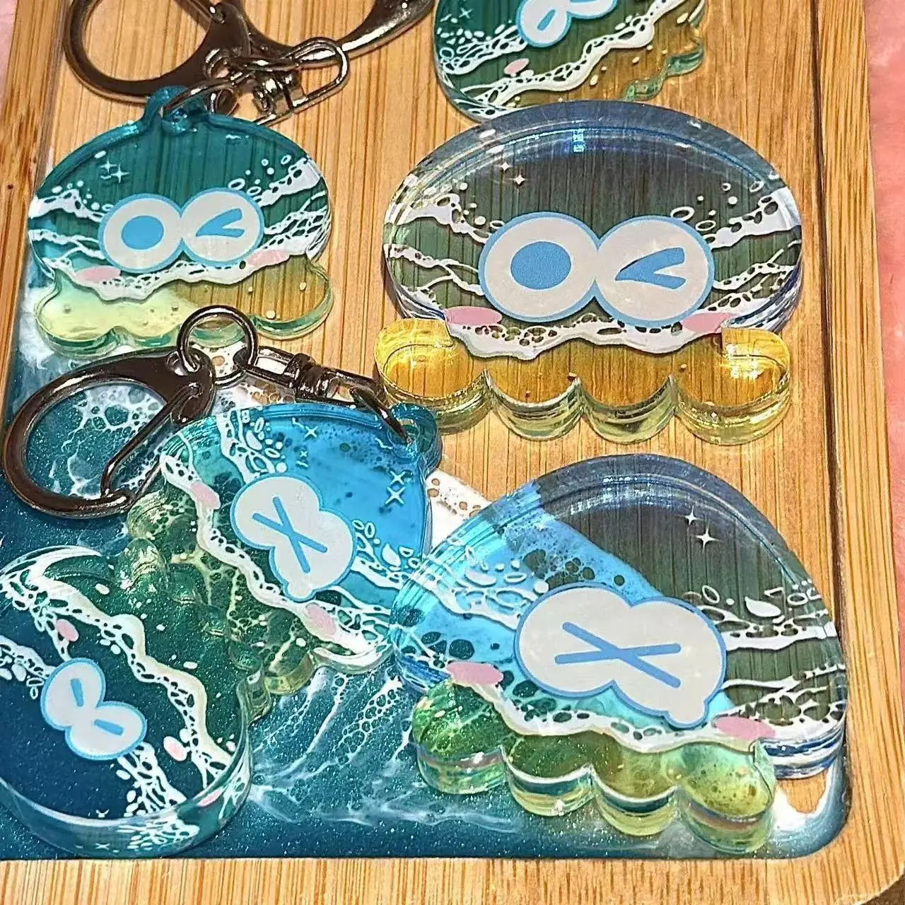 Splashtag Keychains Game Splatoon 3 Keychain Anime Octolings Inklings Smallfry Acrylic ...
