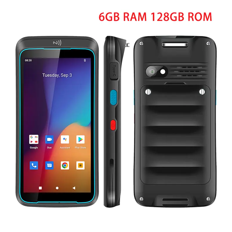 UNIWA V5N Rugged 4G Smartphone Front NFC 5.5" IPS Touch Screen 6GB 128GB 4000mAh 13MP Android Mobile Barcode Phone 2D Scanning - Image 7