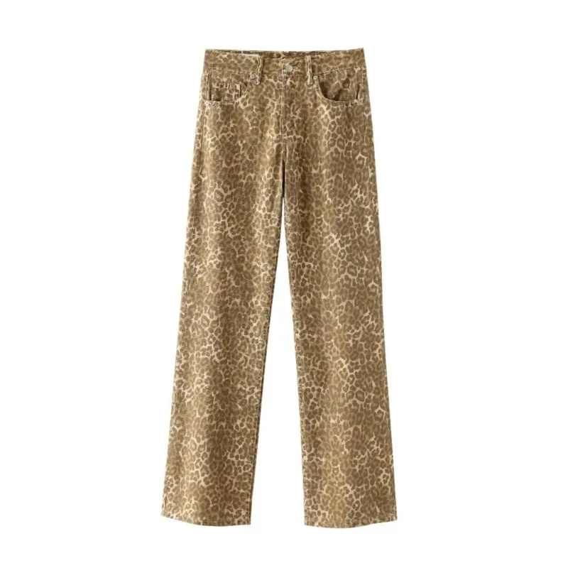 

Elastic Waist Wide Leg denim Pants For Lady New Summer Casual High Street England Style slim fit full length Pants