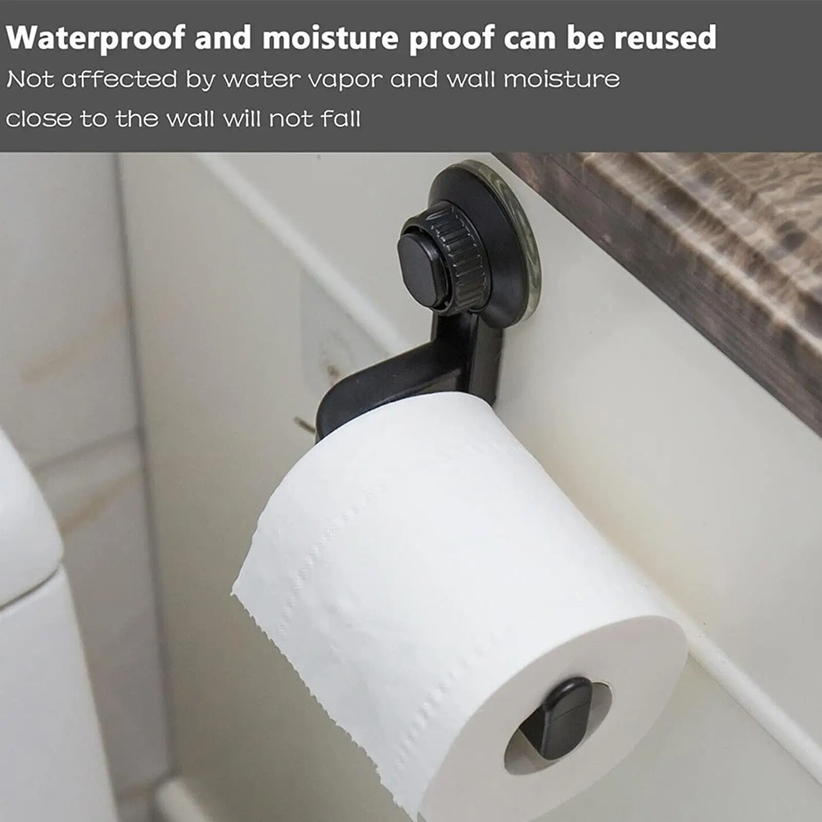 1Pcs Suction Cup Rack Adhesive Toilet Paper Holder Kitchen Roll Towel Rack Wall Mount Toilet Paper Holder Bathroom Accessories paper towel holder toilet paper holder toilet paper rack toilet roll holder