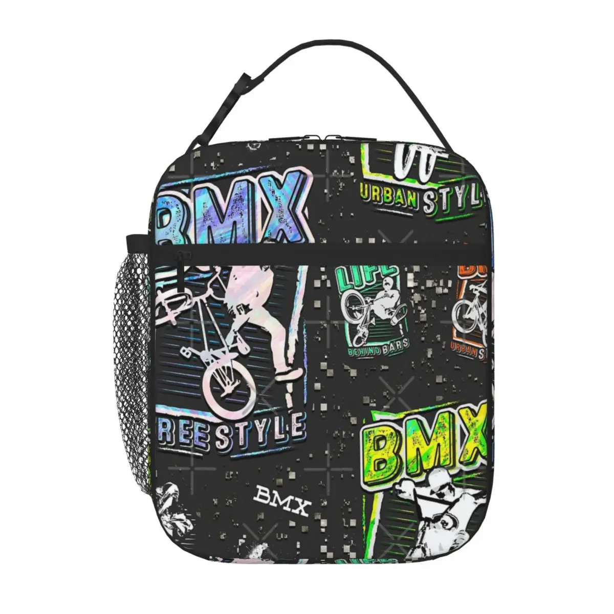 Abbigliamento Bmx Colorato Bmx Freestyle Lunch Tote Borsa Termica Borse Isolanti Lunch Box Thermal