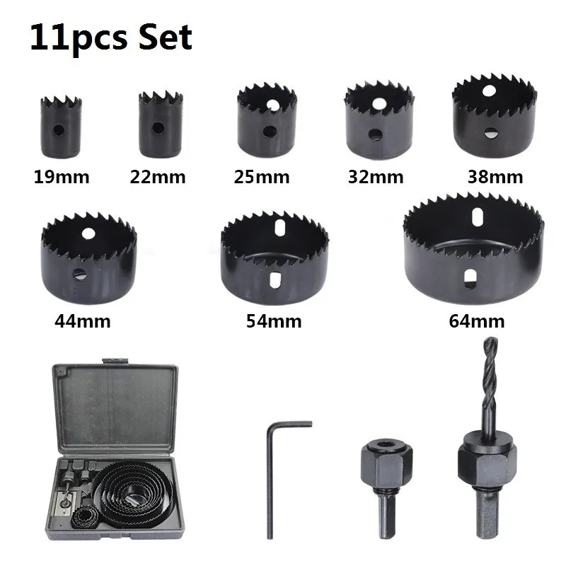 XCAN Holz Bohrer Bit Set 8/11/16 stücke Loch Sah Bohrer Cutter Carbon Stahl Holz Core Bohrer bit Loch Cutter Bohren Werkzeuge – Detail 4