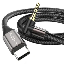Premium USB - C to 3.5mm Audio Adapter Cable - 1m (Black)