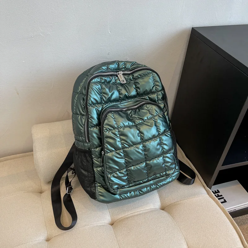 Autumn Winter New Womens Down Jacket Fabric Backpack Lightweight 2