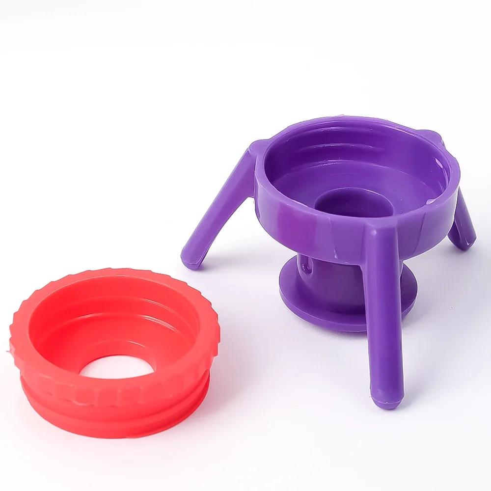 3Pcs/set Squeeze Bottle Cap Upside Down Tripod Bottle Caps No Waste Leak Prevention Cover Kitchen Bathroom Storage Rack Holder 5