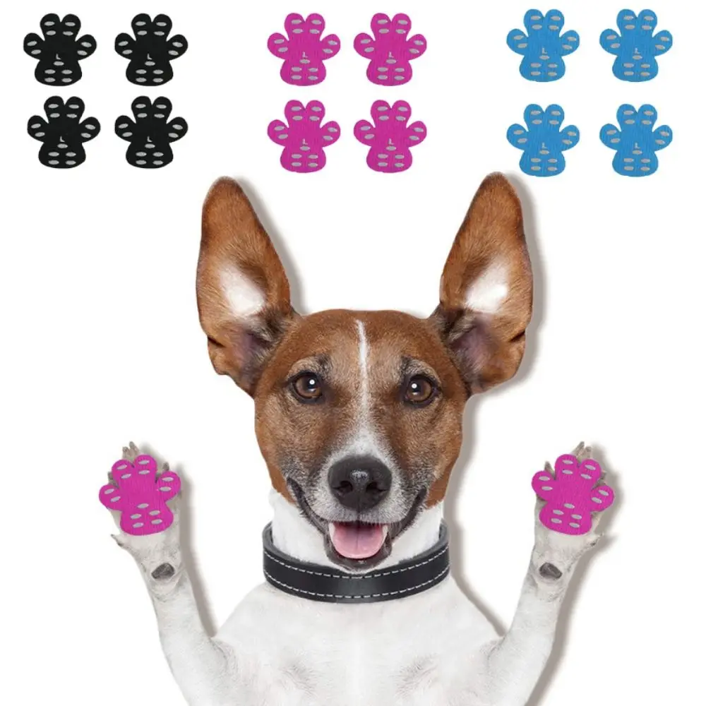 

4pcs/set Skidproof Dogs Anti-slip Traction Pads Sticker Wear-resistant Dustproof Dog Paw Protectors Pad Self-Adhesive