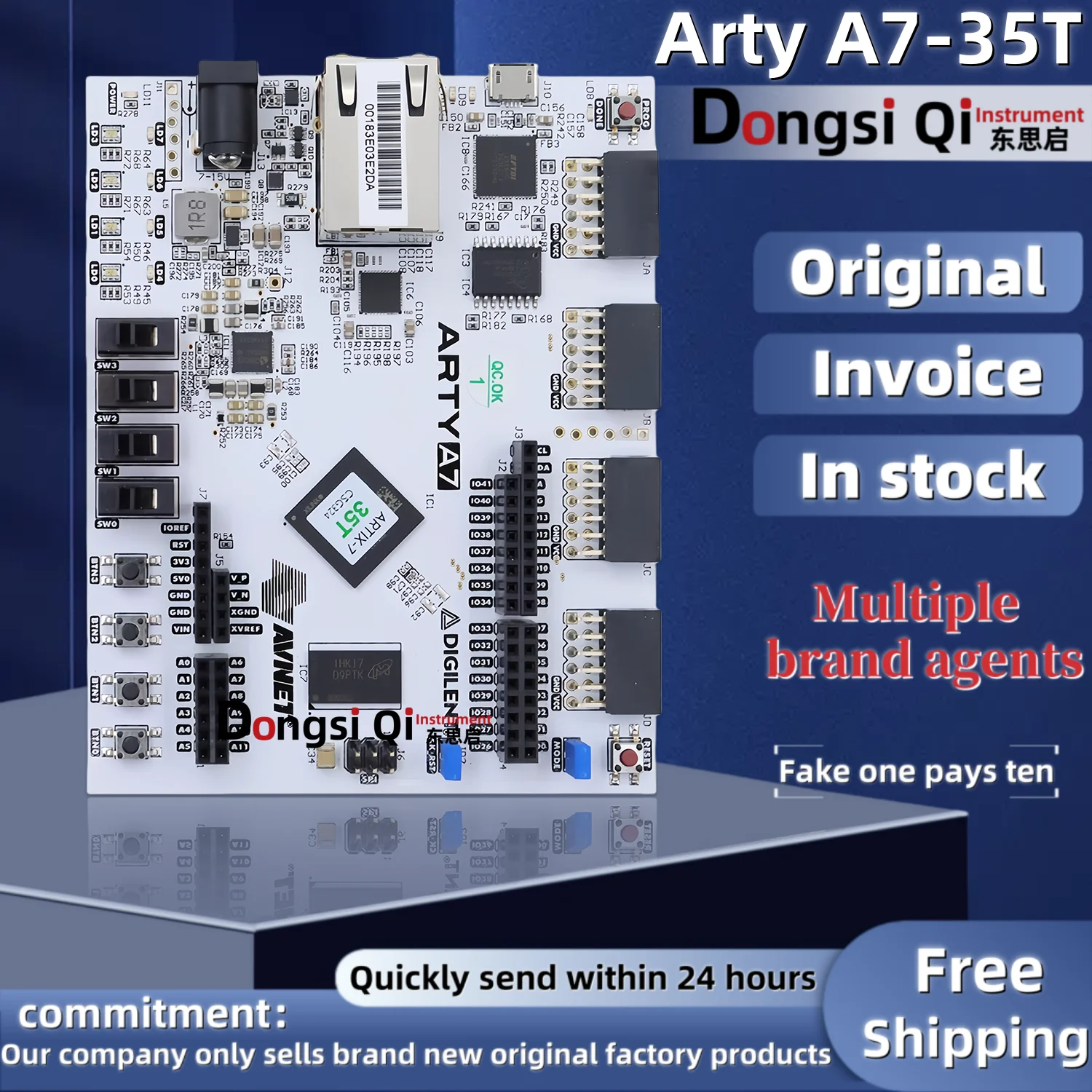1PCS//LOT Arty A7-35T Artix-7 Xilinx FPGA RISC-V high-speed development ...