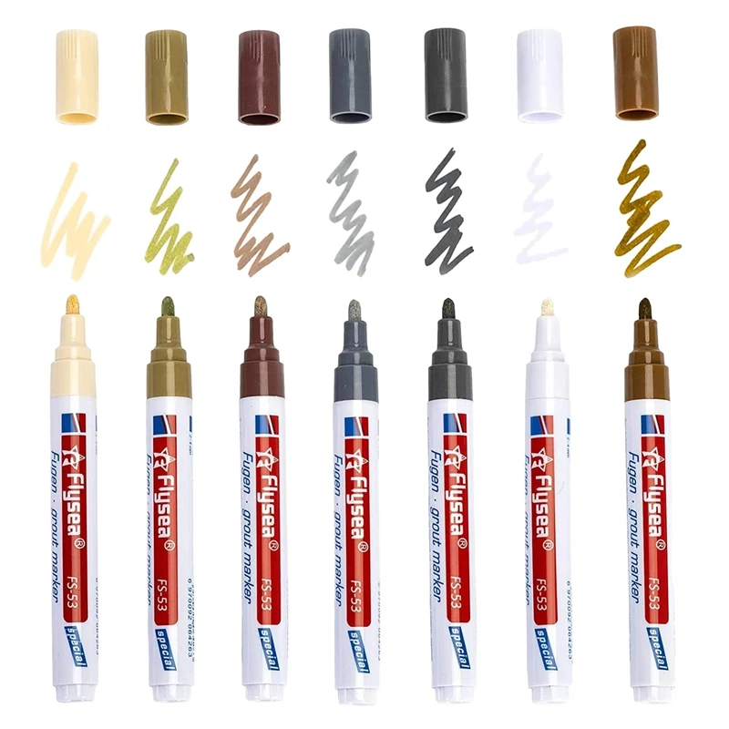 

Newflysea 7 шт. кафельная ручка для домашней плитки водостойкая кухонная мгновенная плитка ремонт анти-Форма Профессиональный маркер для решетки анти-форма