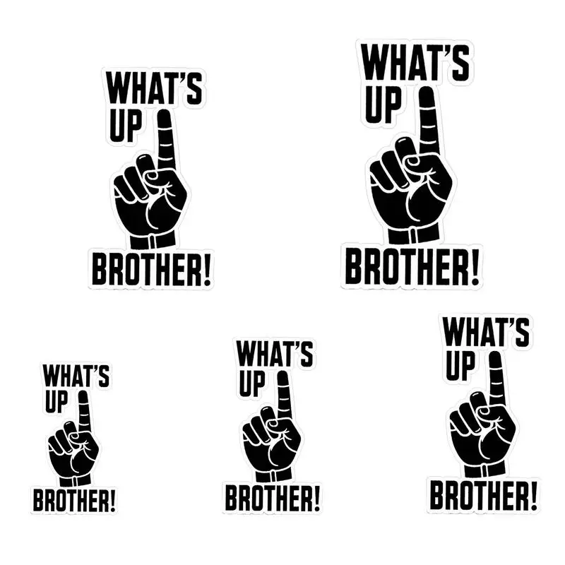 

What's Up Brother Sticker Sketch 5pcs Sketch Decal For Vehicles Funny Waterproof Stickers Unique Funny Sketch Sticker Decal For