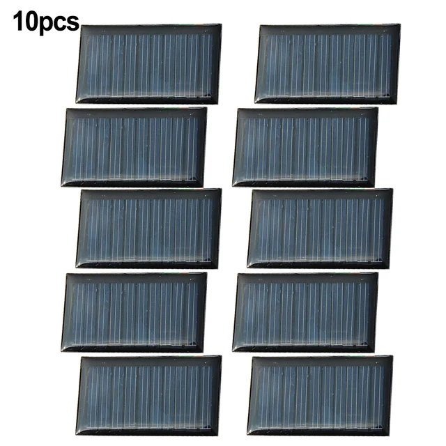 10Pcs/Lot 53x30mm 5V 30mA Solar Panel Micro Mini Small Power Solar Cells Panel DIY Electronics Sun Panel Accessories New 3