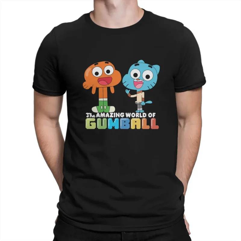 

Мужская футболка с надписью «The Amazing World of Gumball»