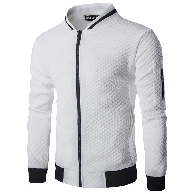 2023 Spring Autumn New Solid Color Stand Collar Long Sleeve Zipper Jacket Man High Street Fashion Casual Loose All-match Outwear