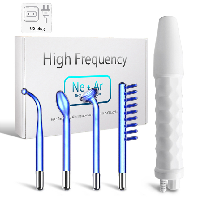 Frequency Facial Machine Electrotherapy Wand FUSION Neon + Argon Wands Remove wrinkles Inflammation Acne Skin Care