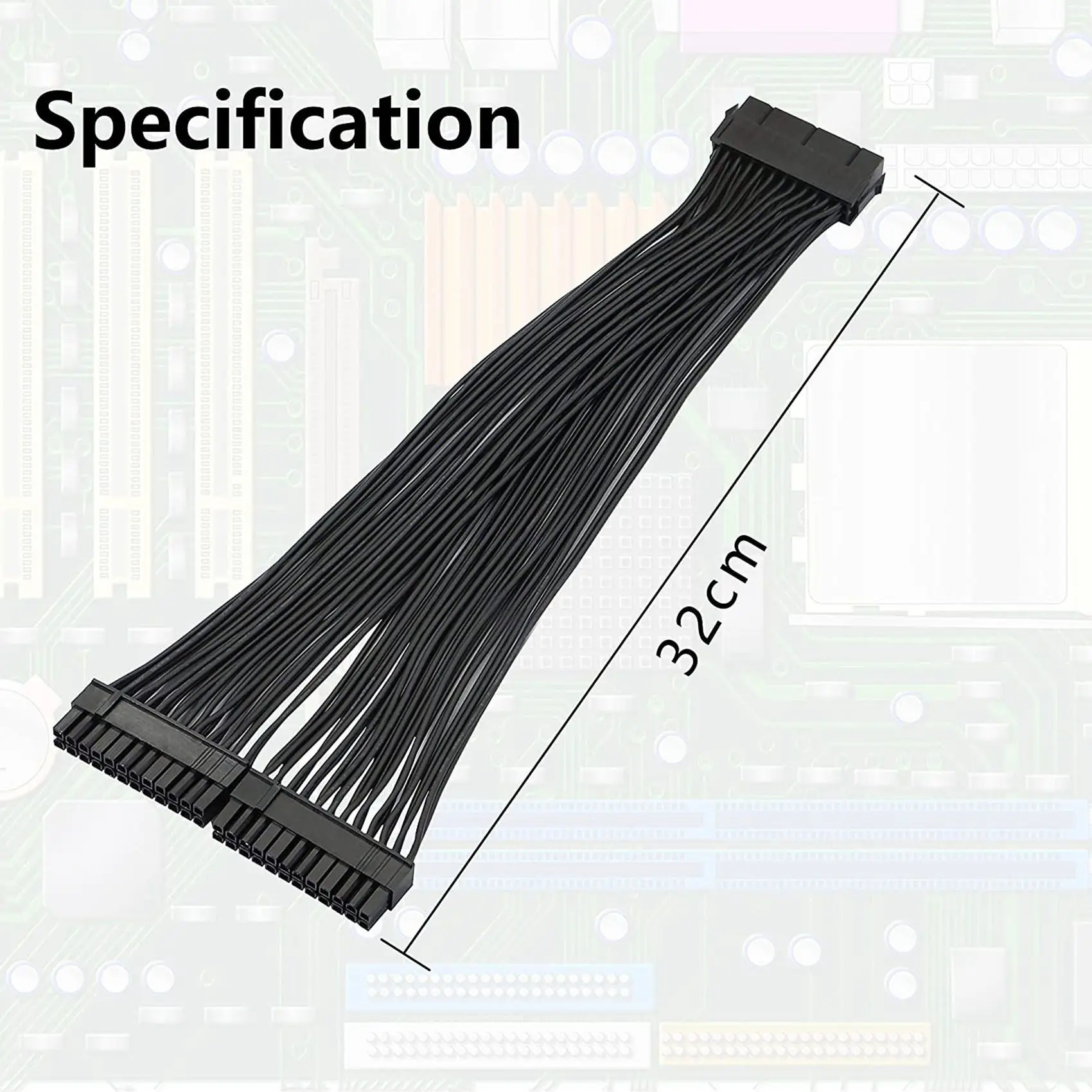 듀얼 PSU 전원 공급 장치, ATX 마더보드 스플리터 케이블, ATX 마더보드 익스텐션 케이블용 24 핀 (20 + 4)