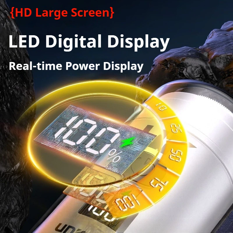 새로운 스마트 휴대용 남성용 전기 면도기 가정용 충전식 LED 디지털 디스플레이 전기 면도기 방수 미니 수염 트리머 도구