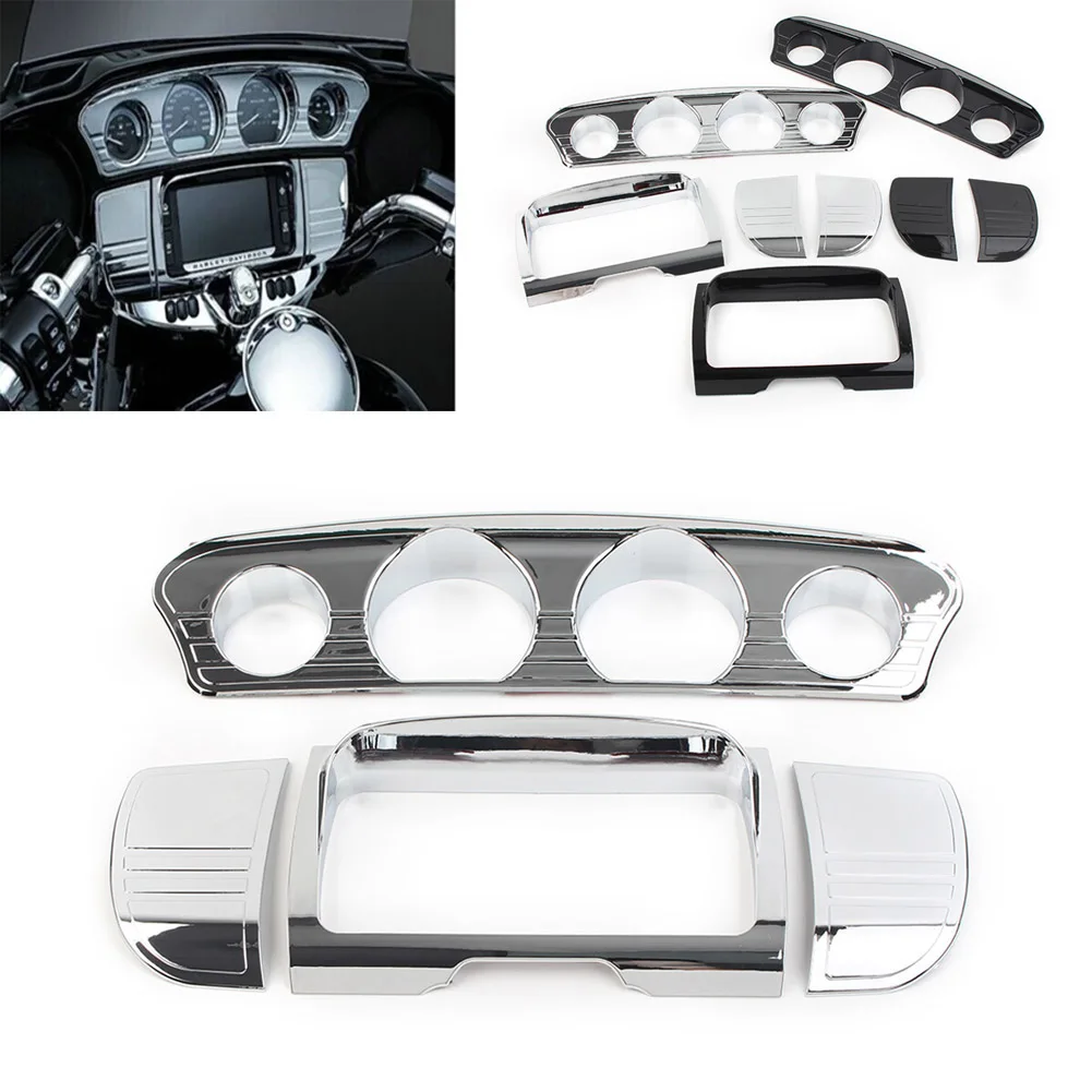 Copertura Altoparlanti Cromata Per Harley Touring Electra Glide 2006-2013 - 2 Pezzi, Design In ABS - Foto 3