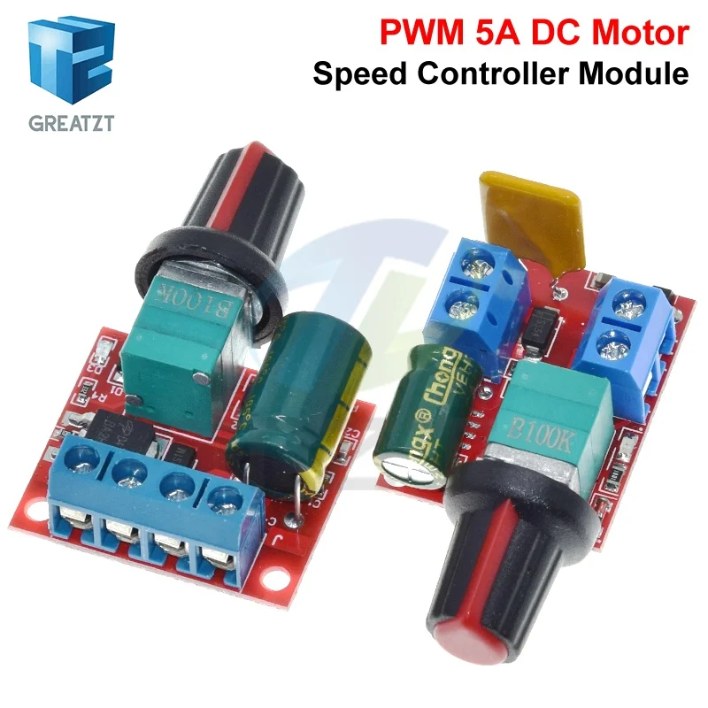 1/5PCS Mini DC-DC 4,5 V-35V 5A 90W PWM DC Motor Speed Controller Modul geschwindigkeit Regler Steuerung Einstellen Bord Schalter 12V 24V