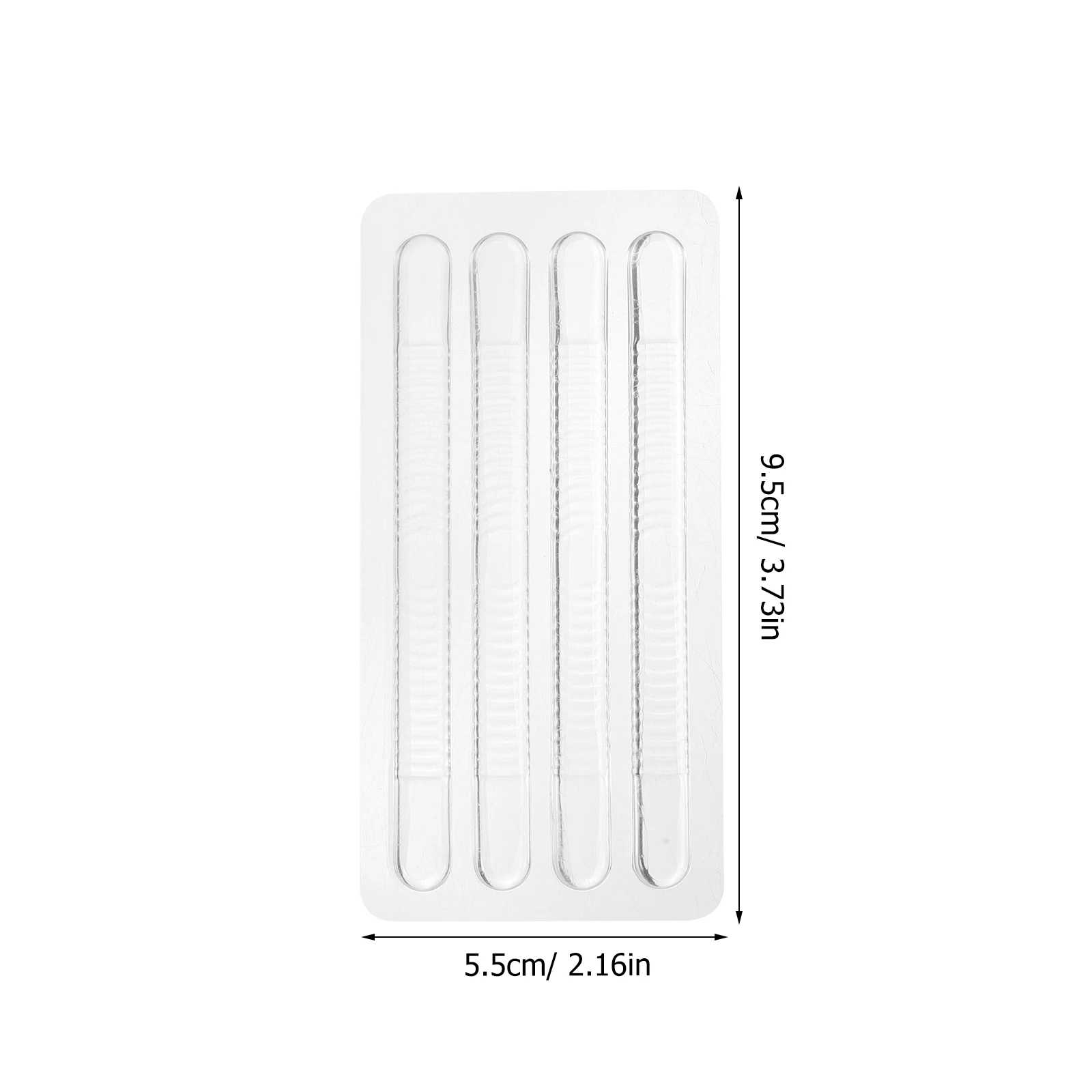 16Pcs Silicone Anti-Slip High Heel Sole Pads Gel Back Heel Pad Shockproof Cushion Outdoor Strip Anti Wear Foot Patch On The