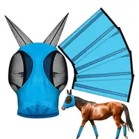 Horse Leggings Preventing Flies Mesh Fly Boot Horse boot leg covers and horse fly masks Anti Fly Stretchy Knitted Mesh Mask 1