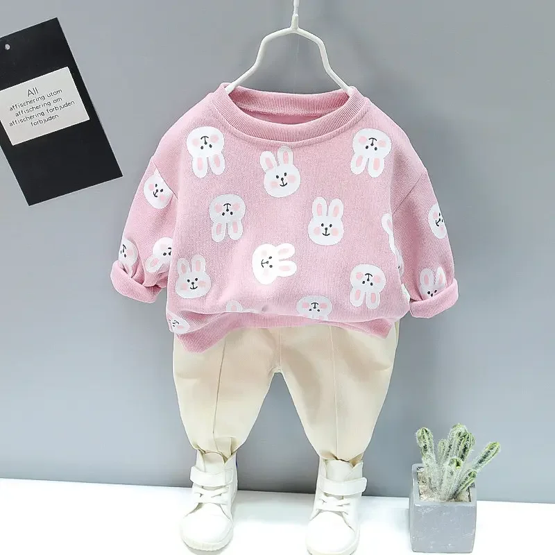Spring Autumn Children Boys Girls Clothing Suits Fashion Kids Cartoon Full Printe T-shirt Pants 2Pcs/Sets Toddler Tracksuit kids clothing set kids t shirt girls clothing set kids sports suit boys clothing set children sports suit kids sweatshirt set boys tracksuits suit boys tracksuits