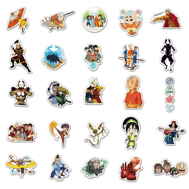 10/25/50/100pcs Avatar The Last Airbender Stickers Anime Cartoon Sticker  Funny Waterproof Diy Luggage Laptop Skateboard Kids Toy - Sticker -  AliExpress