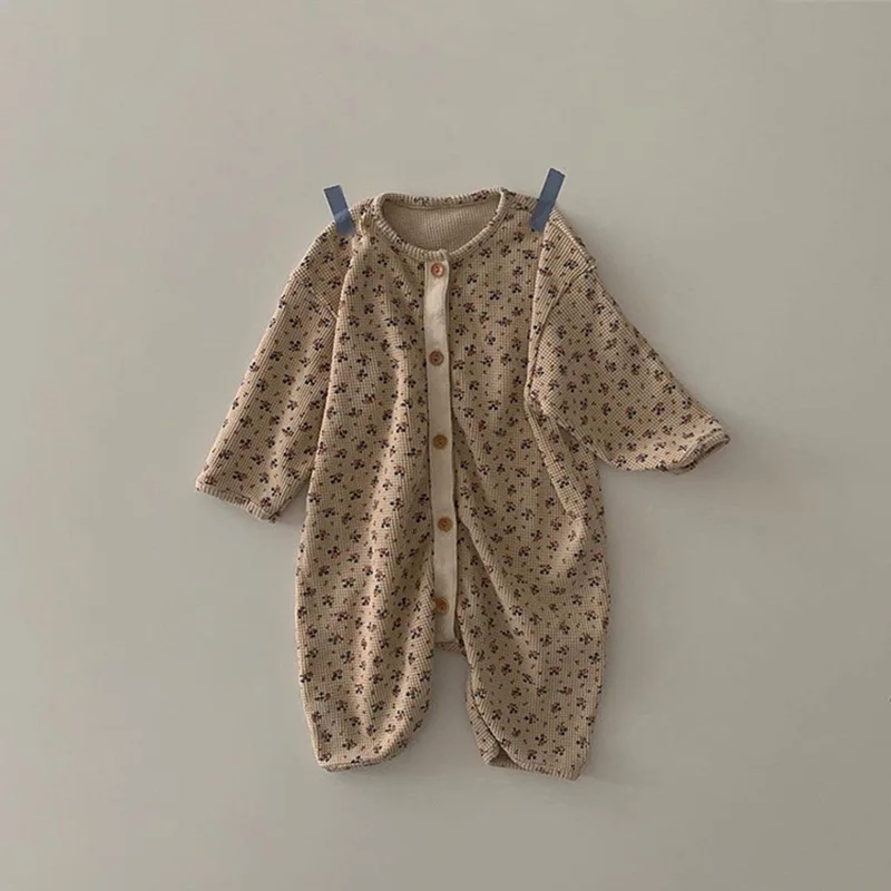 Autumn Baby Girls Floral Romper