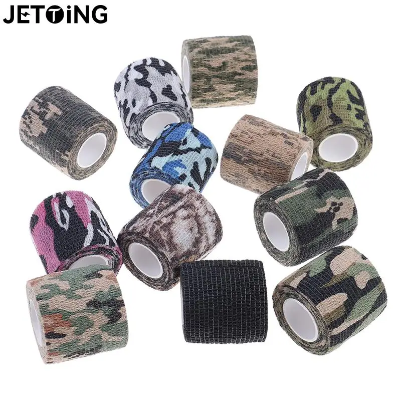 Hunting Accessories Durable Camo Outdoor Shooting Blind Wrap Camouflage Stealth Tape Waterproof 5cmx4.5m 12 Colors