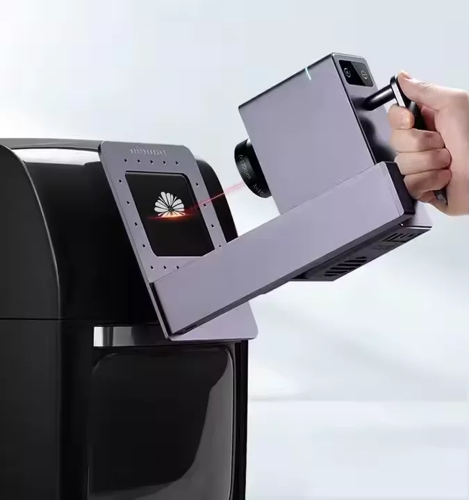 new HM only1.9kg Laser Full Automatic Portable Mini Desktop Fiber Laser Marking Machine Handheld Model only1.9kg