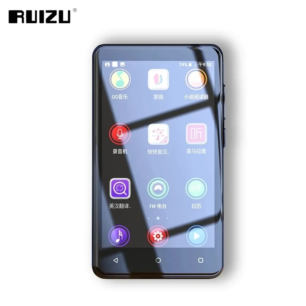 New RUIZU H11 Bluetooth 5.0 MP3 Music Player Built-in Speaker 4.0 Inch Full Touch Screen HIFI Walkman With FM/Recorder/E-book