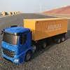 Remote Control Trailer RC Truck Big Electronic Simulation Car With LED Engineering Car Chargeable Vehicle Toy Kids Birthday Gift 5