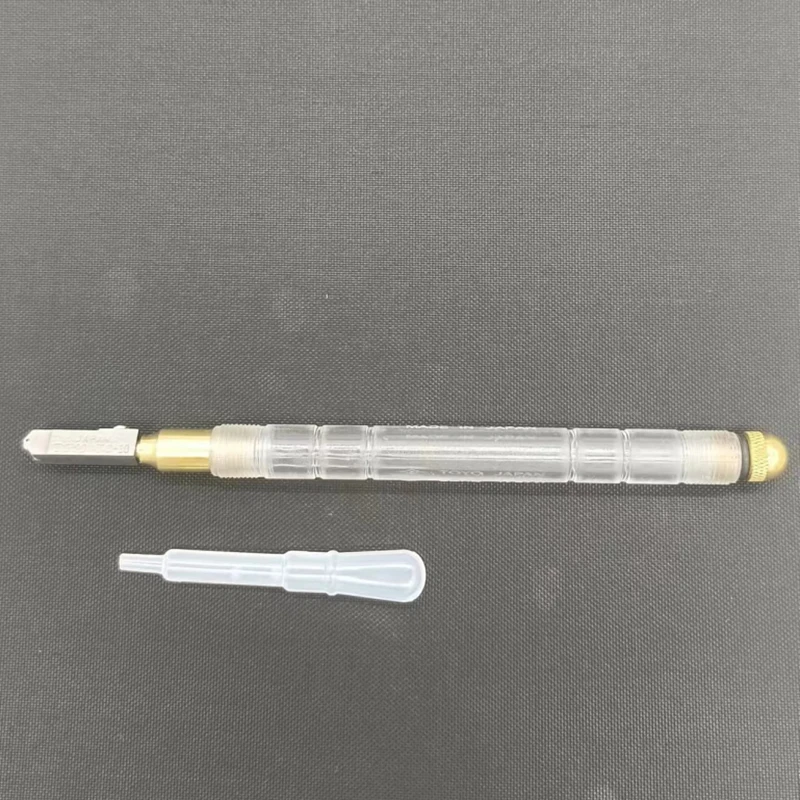 Replacement Cutter Head for Glass Bottles High Strength Glass Cutter with Narrow Tip and Metal Handle Diamond Glass Cutter TC-10 2